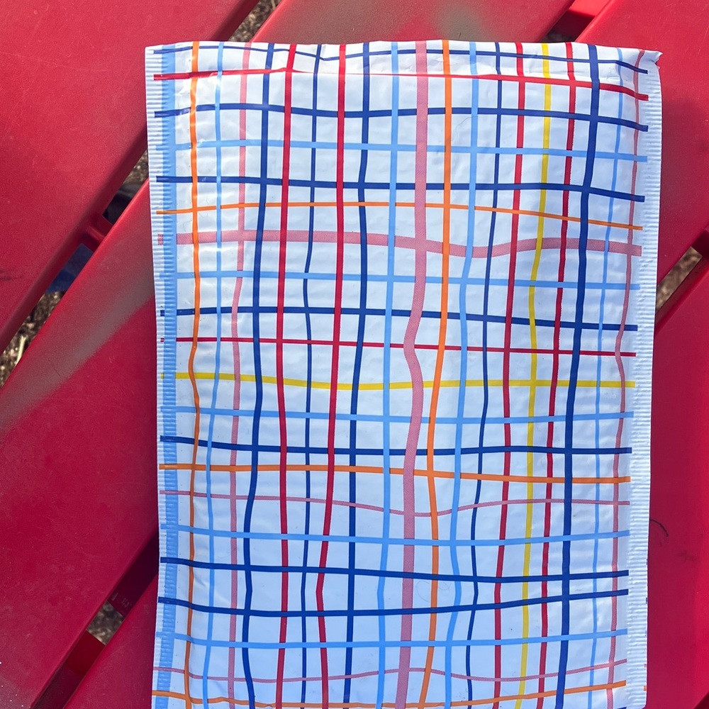 Colorful Plaid Patterned Bag